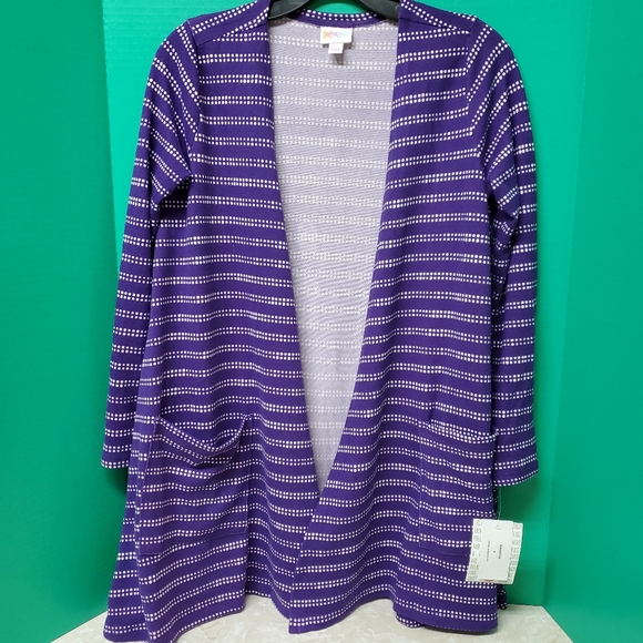 Lularoe Caroline Open Front Cardigan New S Purple - Picture 1 of 8